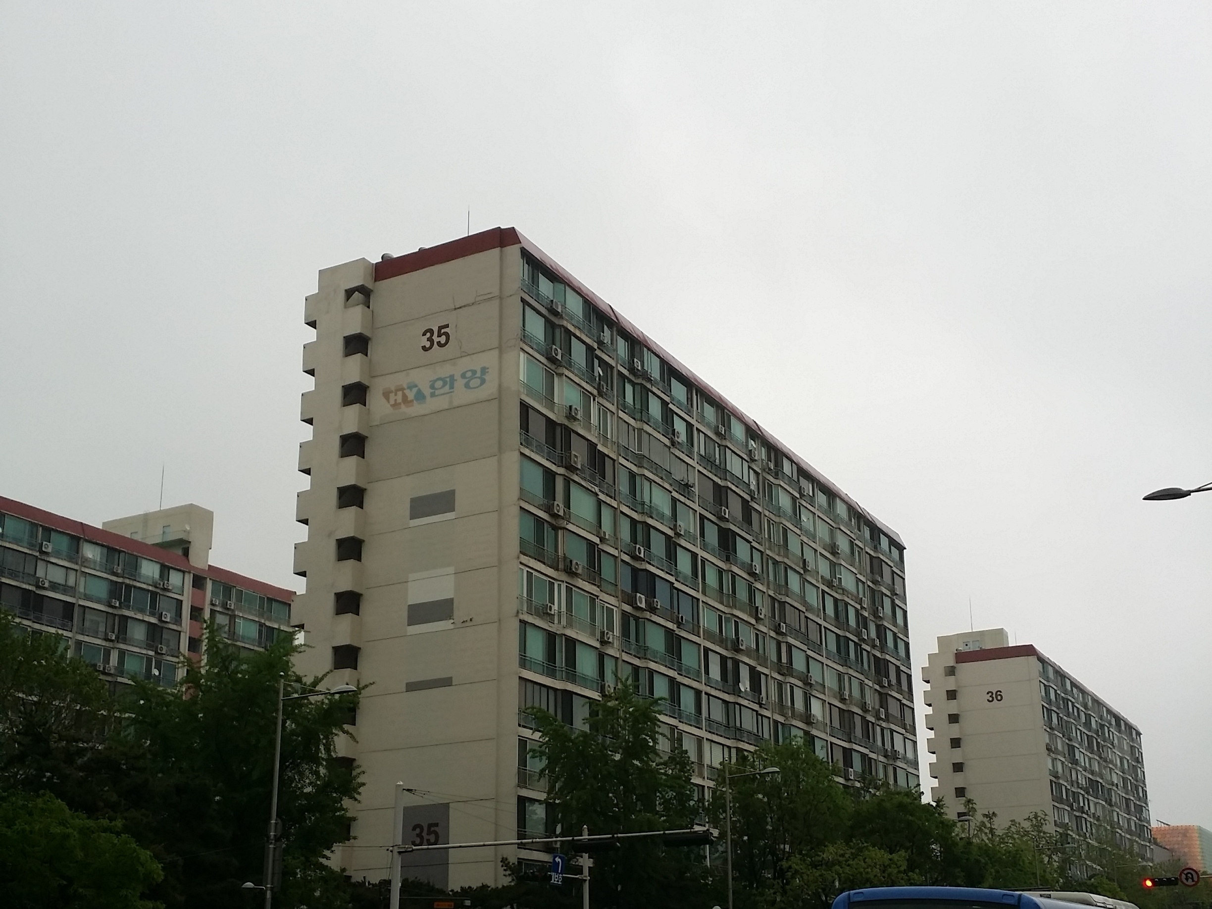 압구정동 한양3차 아파트 전경